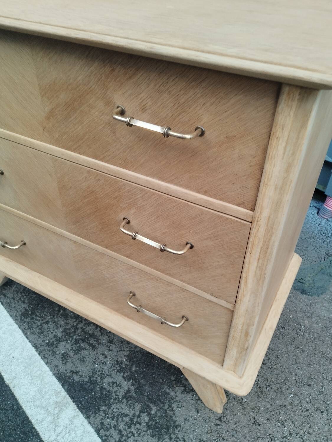Commode pieds compas ancien vintage