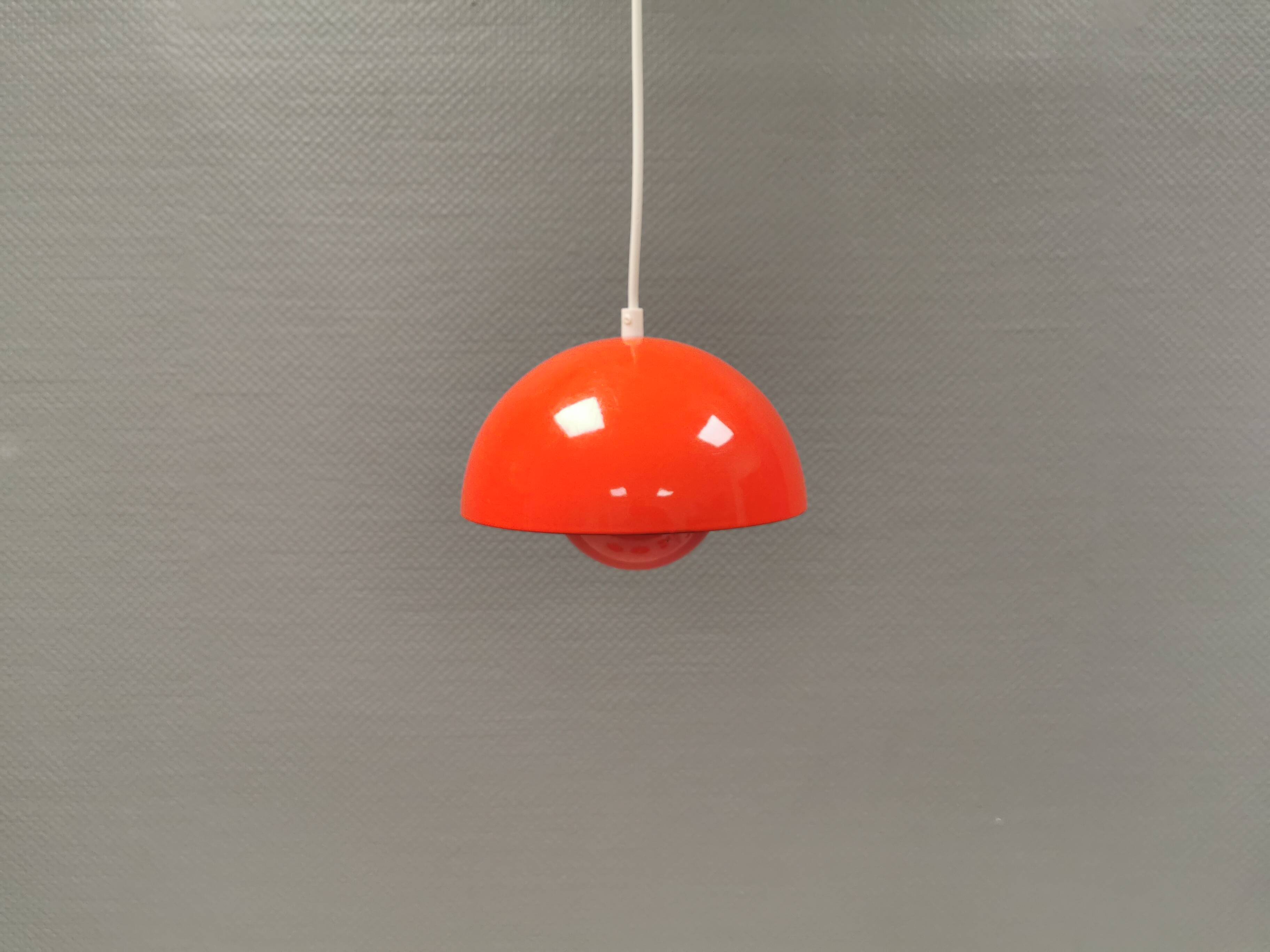 Flowerpot, model VP1, hanging lamp, designed by Verner Panton in 1968 and manufactured in the 1970s