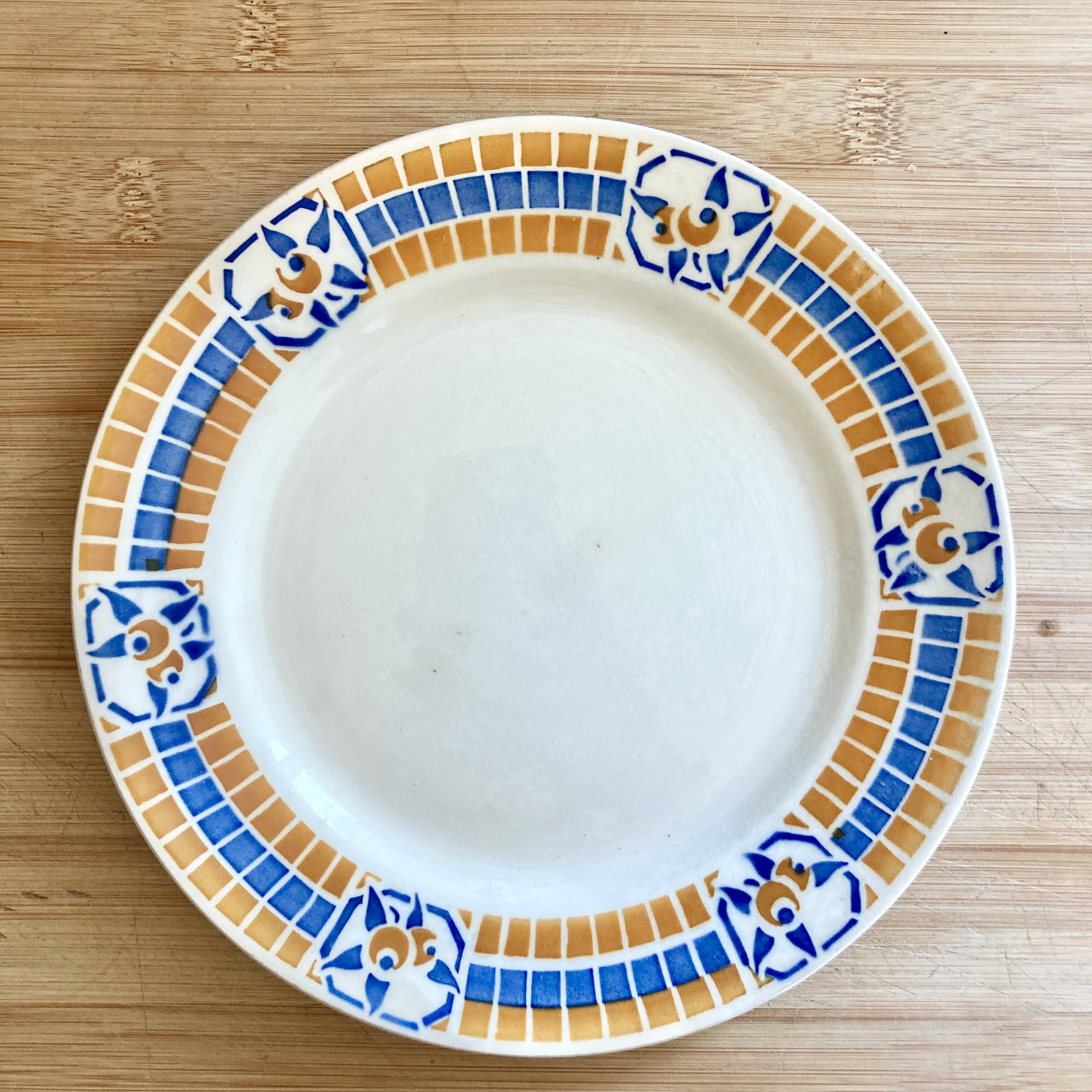 8 mismatched old plates