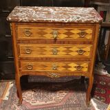 Chest of drawers 3 drawers Louis XV