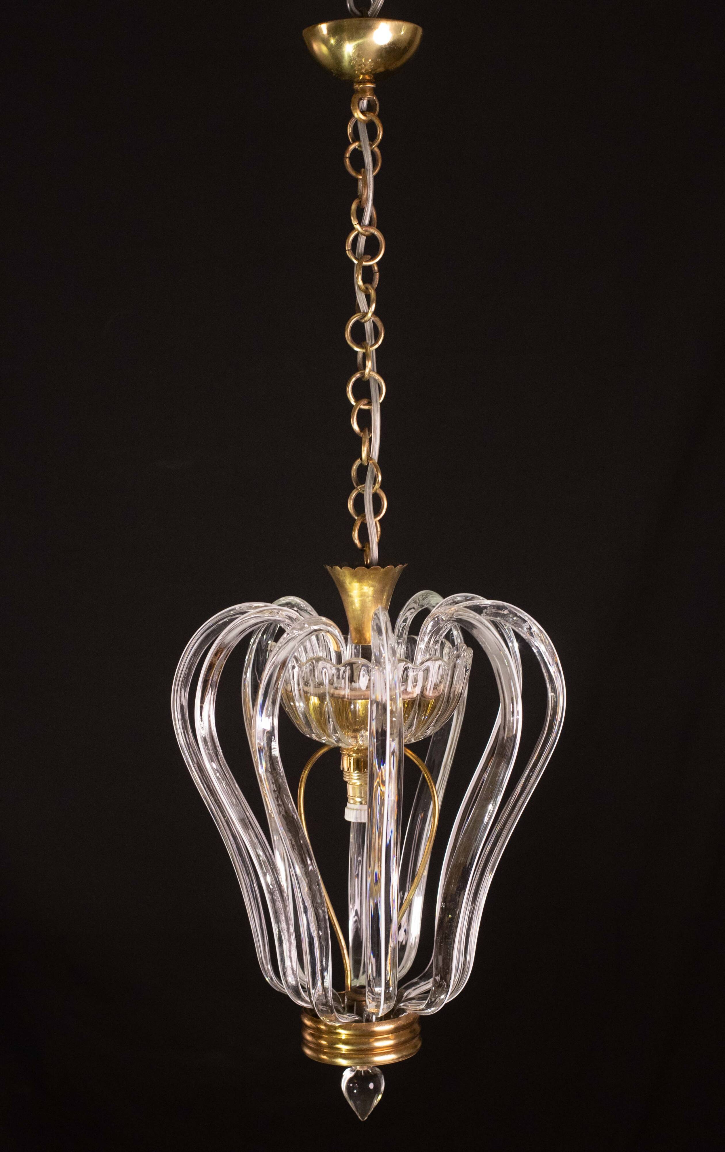 Midcentury Jewel Murano Glass Chandelier by Barovier e Toso, 1950s