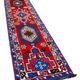Handmade antique oriental red runner rug 80 cm x 402 cm