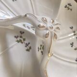 Dish with porcelain compartments.
