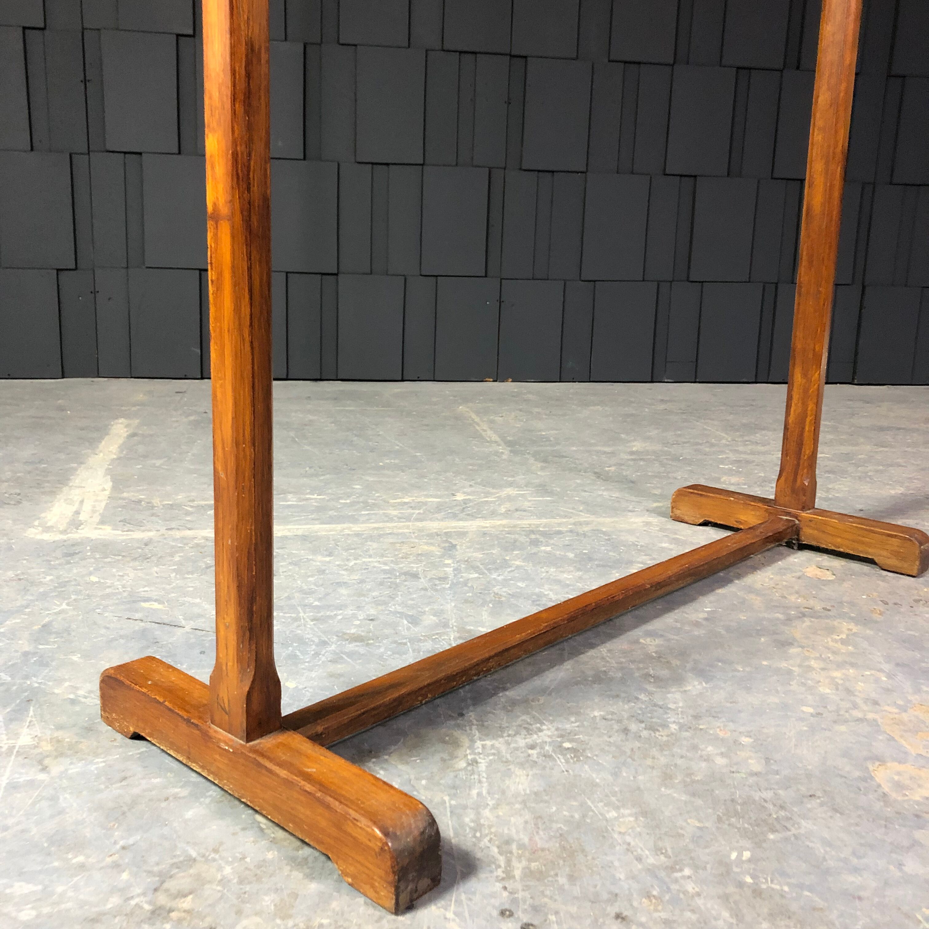 Old oak coat rack