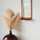 Teak mirror with shelf | Vintage 1960s Danish design