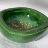 Venini green glass ashtray  Italy Toni Zuccheri Murano Giade 1960