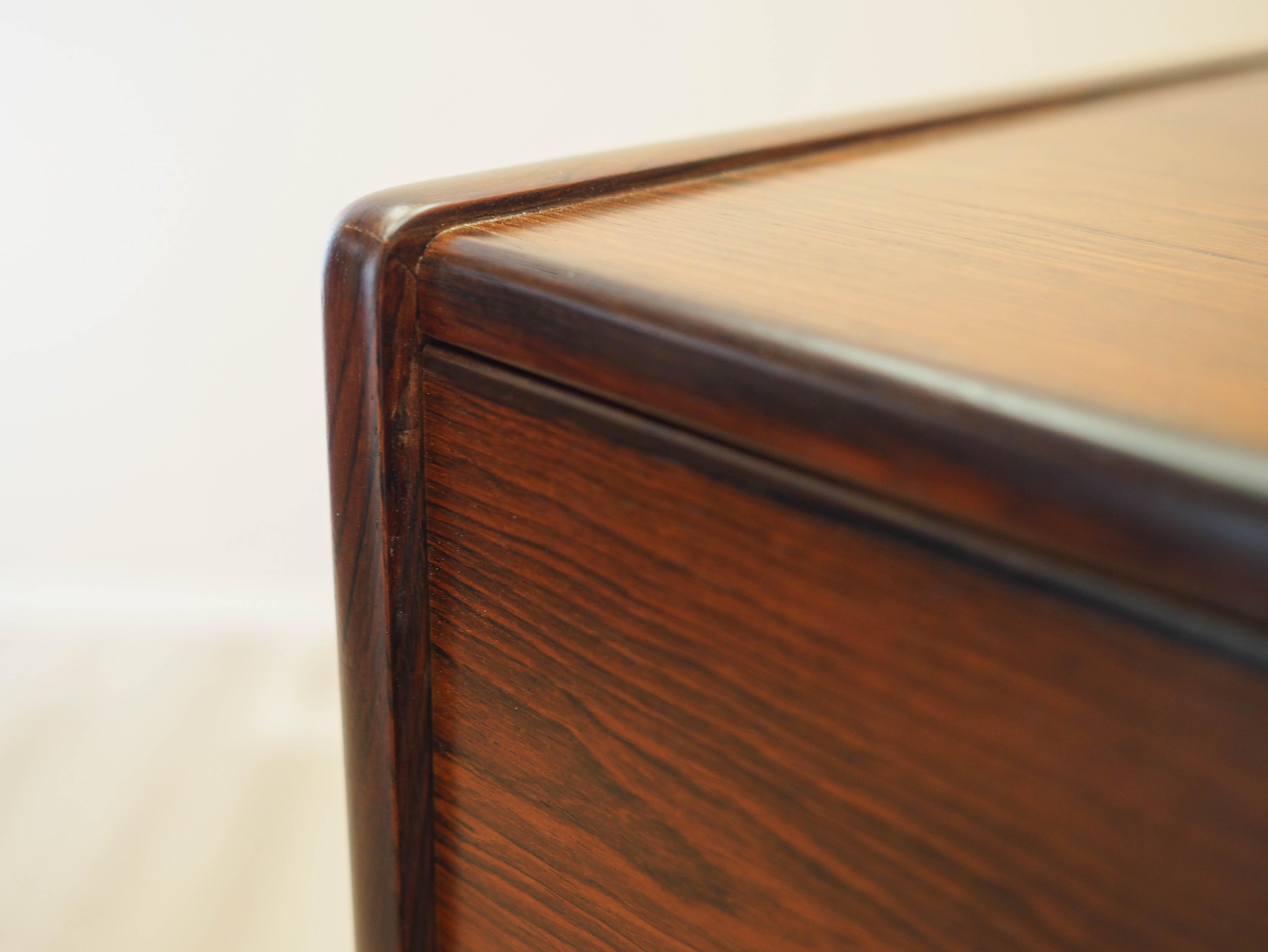 Rosewood chest of drawers, Danish design, 1970s, made in Denmark