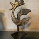 Bronze rooster by Yves Lohe