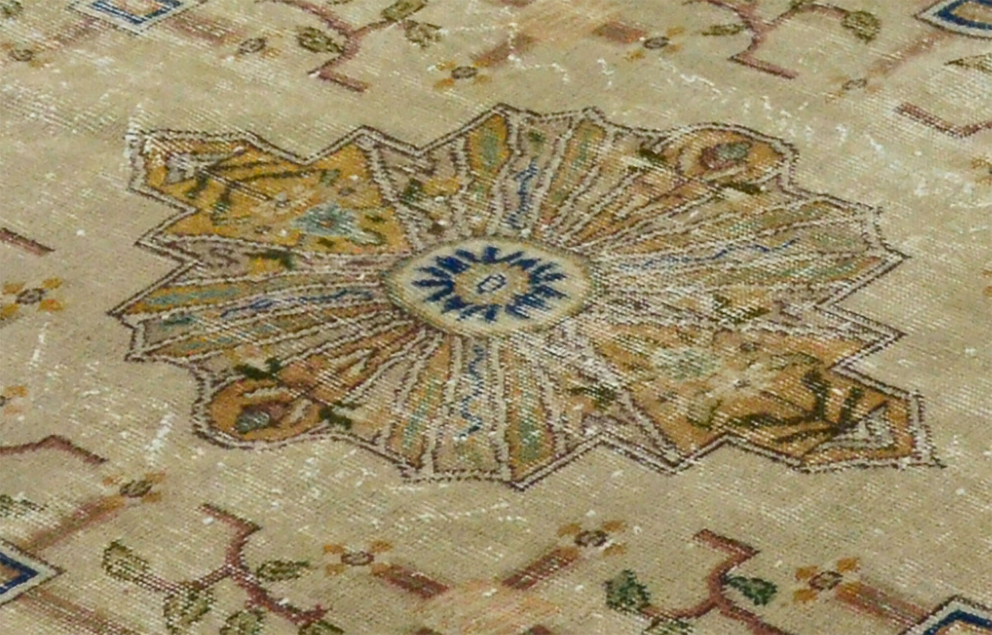 Anatolian handmade vintage rug 257 cm x 165 cm