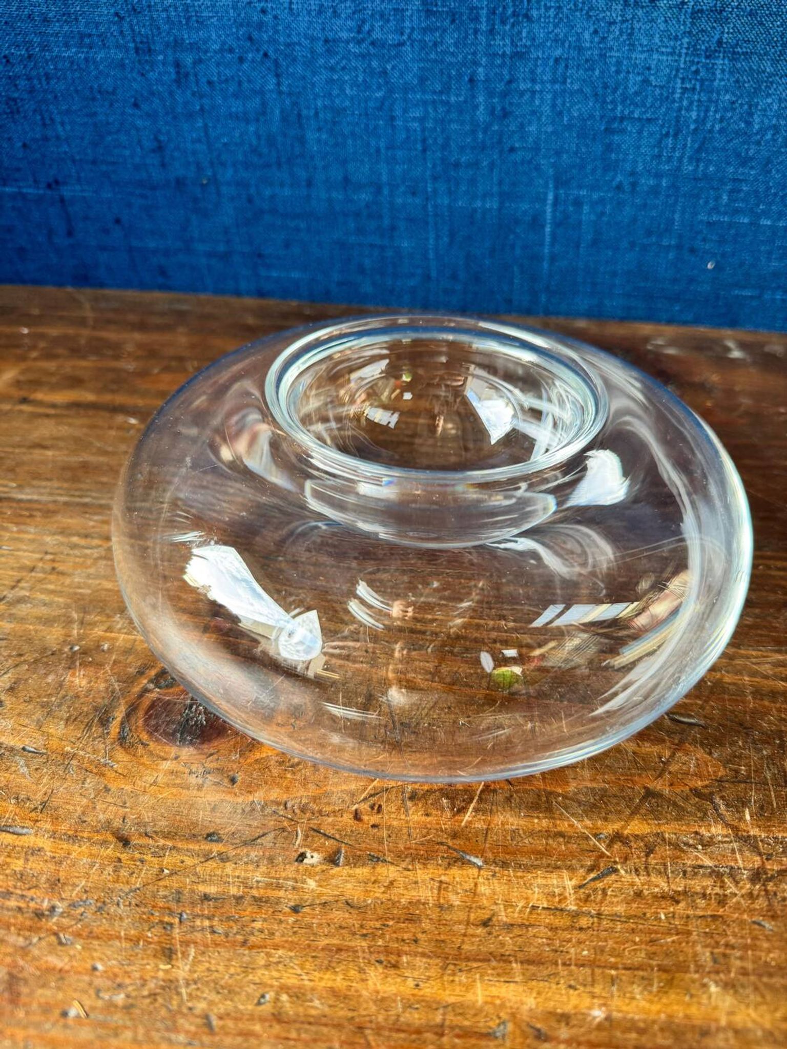 Baccarat crystal caviar bowl. 1990s.