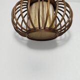 Rattan pendant light, 1970