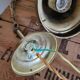 XXL opaline globe hanging lamp