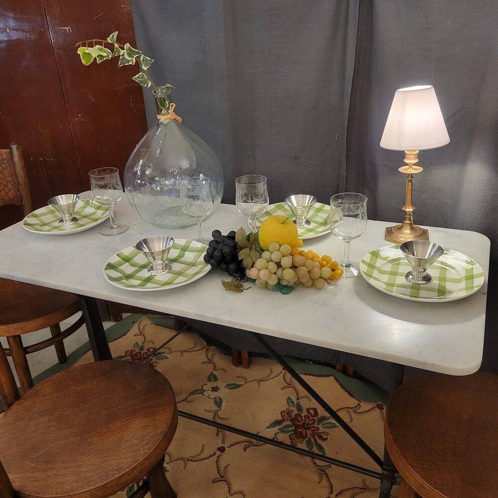 Marble bistro table