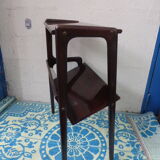 Table is varnished wood magazines