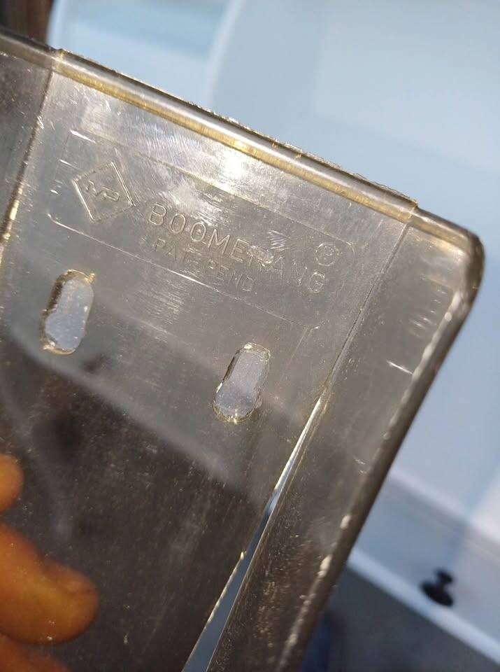 Vinyl holder 33 rounds boomerang 70's