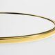 Beautiful, heavy Mid-Century Modern brass wall mirror by Lenz, 1964