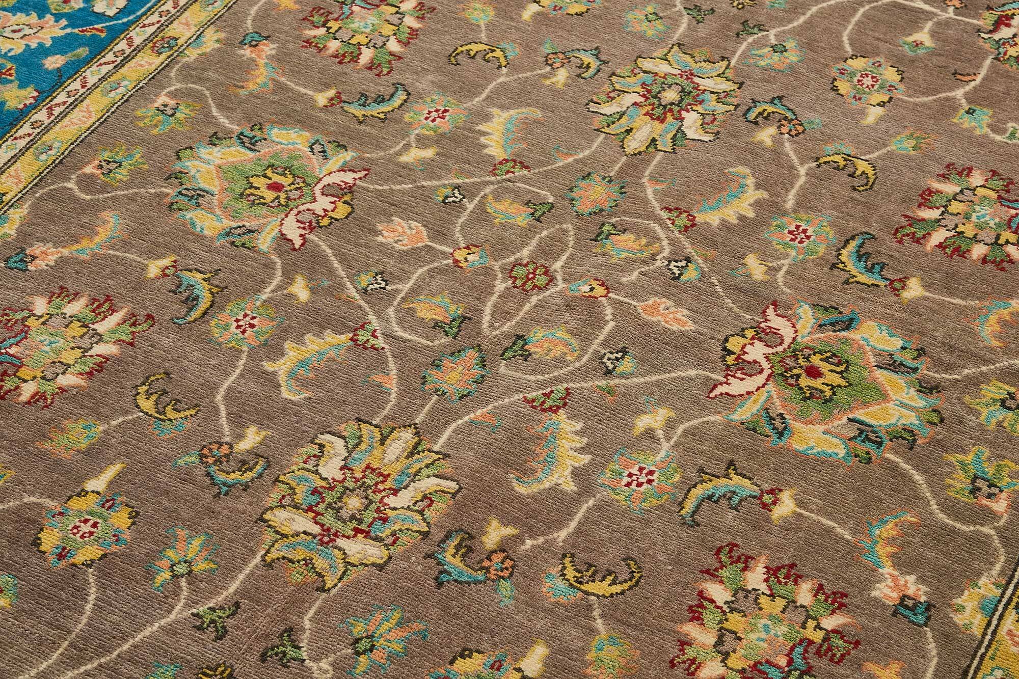 Turkish Handknotted Wool Oushak Rug 193 cm x 308 cm