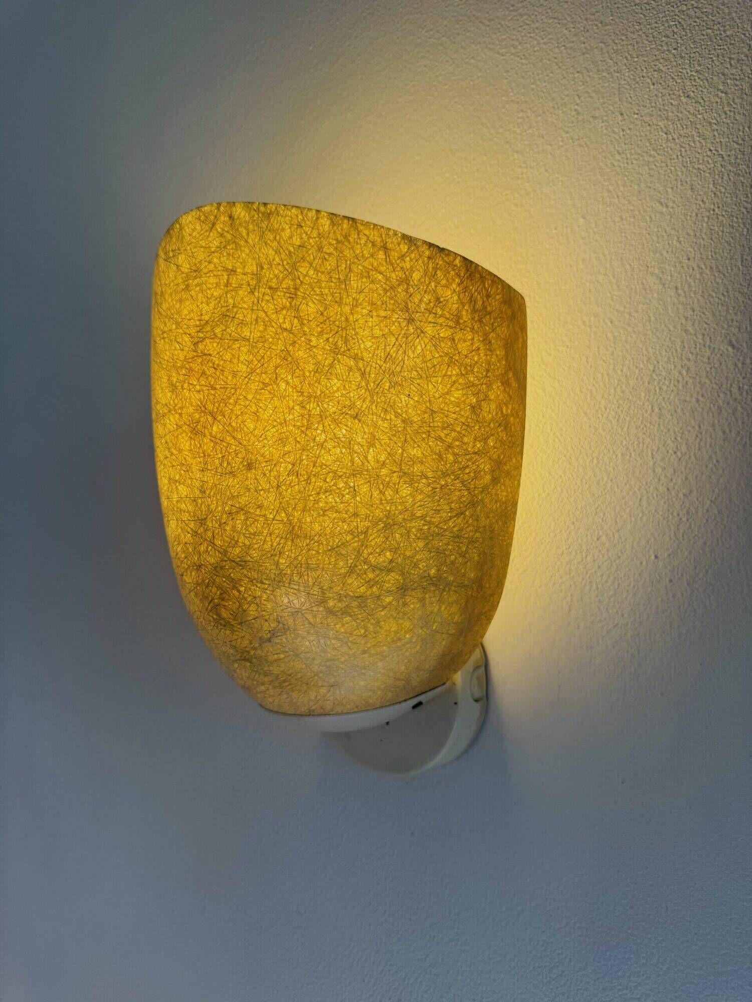 Model Nd11 Fiberglass Wall Lamp By Louis Kalff For Philips, The Netherlands 1950S