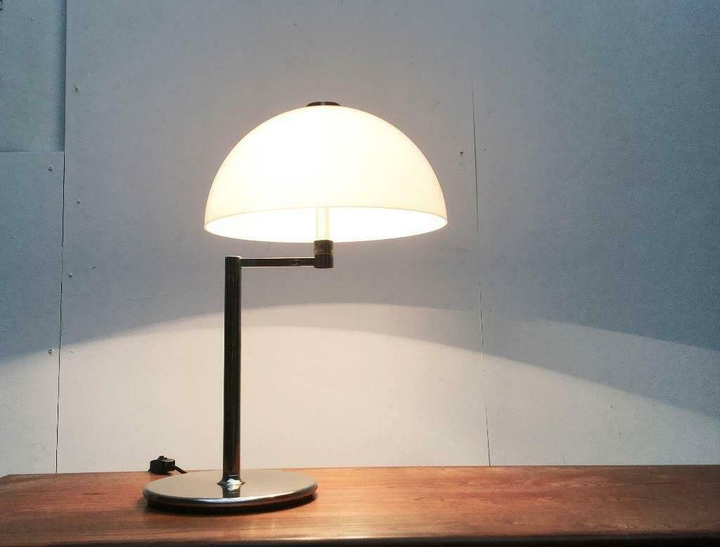 Table lamp model Schwenkomat from the mid-century space age by the SLZ team for Swisslamps International, 1960s.