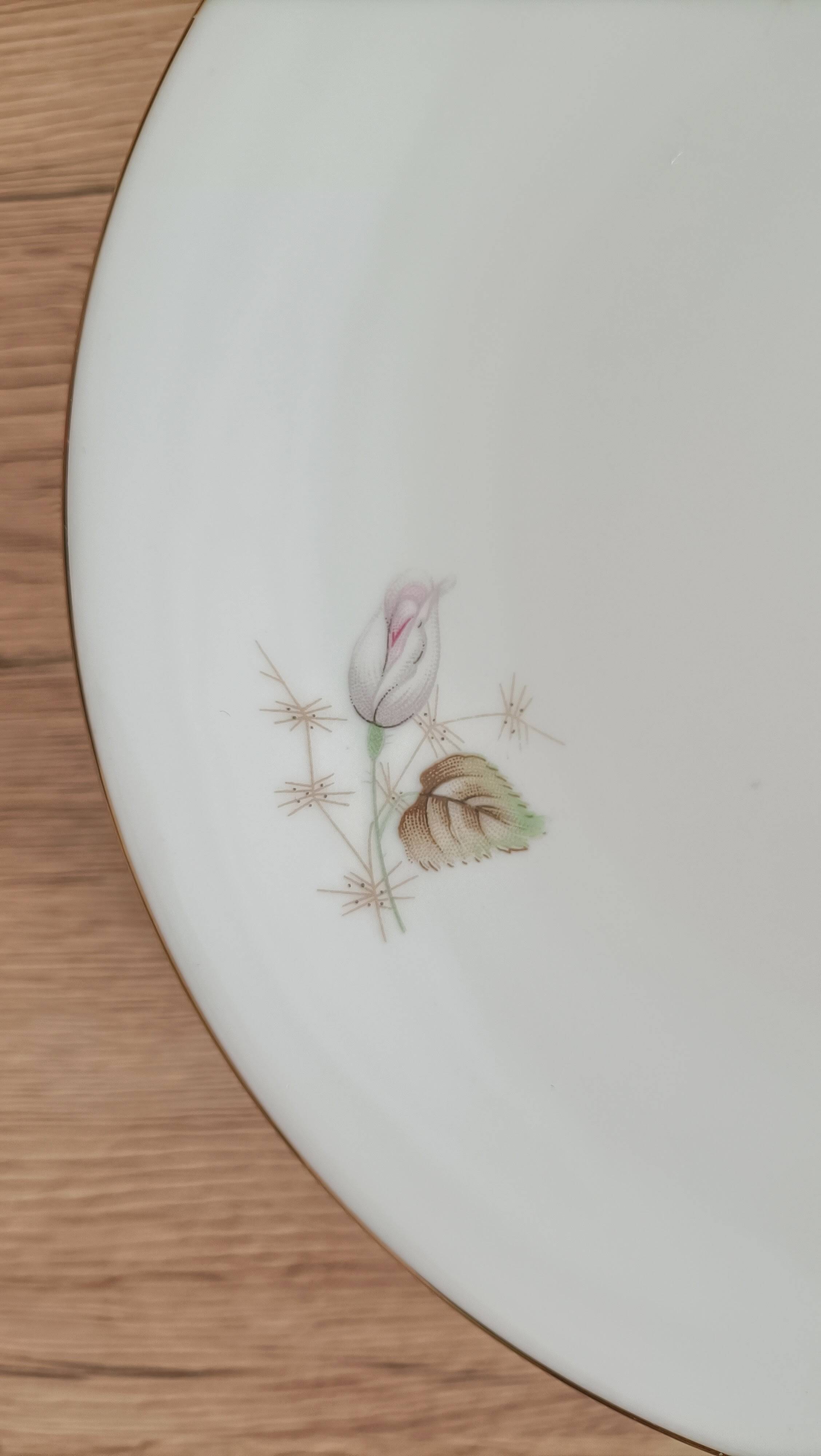 Service à dessert 10 assiettes et plat en porcelaine PMR Bavaria Jaeger & Co