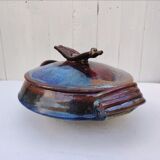 Large covered pot, soup tureen, glazed stoneware, Matthieu Liévois