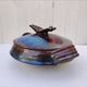 Large covered pot, soup tureen, glazed stoneware, Matthieu Liévois