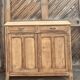 Old Parisian buffet in raw solid wood - 2 drawers