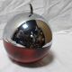 Ice bucket in the shape of an apple, chrome metal and red Bakelite, France, 70s