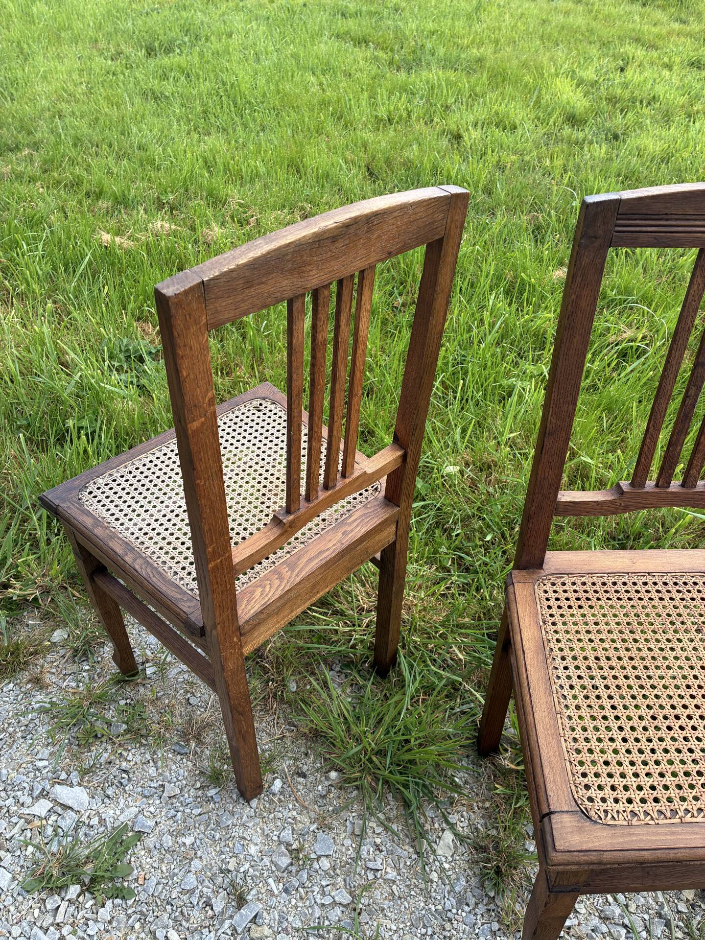 Art Nouveau chair pair
