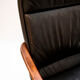 Fauteuil de bureau vintage en cuir