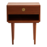 Restored teak nightstand