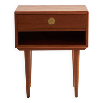 Restored teak nightstand