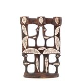 Moroccan candle holder decorated with stone birds, 1970s