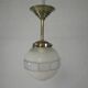Art Deco pendant light with 12-sided glass ball, 1930s