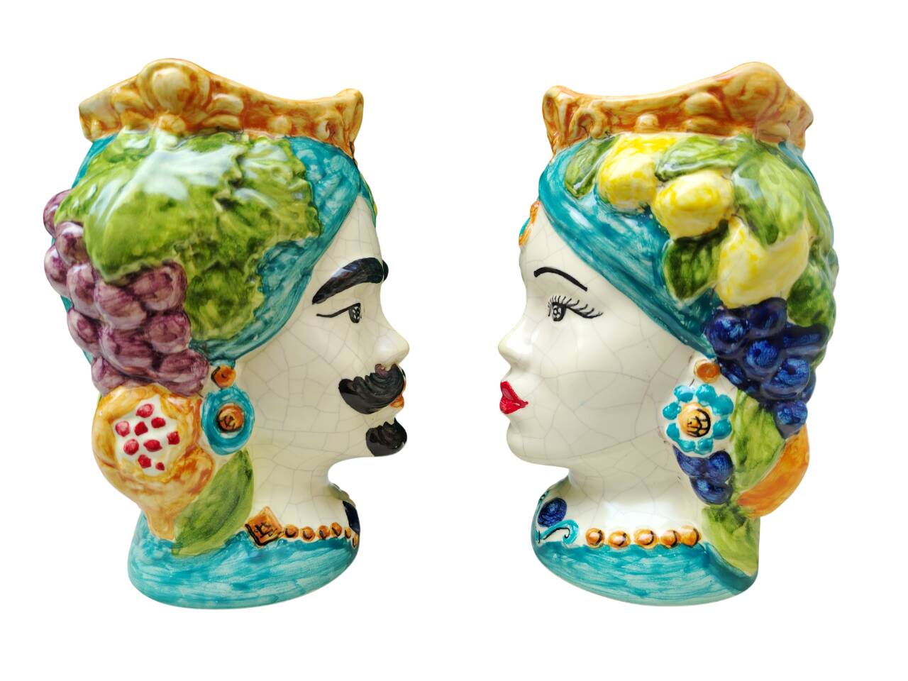 teste di moro  siciliane in ceramica