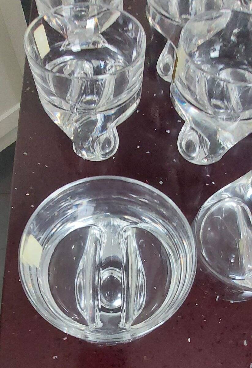 Set of 12 Kristall Krisla Whiskey Glasses Design Taddei Sistini '60
