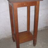 Oak sofa bed table with 2 trays