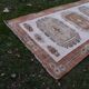 Vintage Turkish hallway rug 133x377 cm