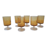 6 70's stemware