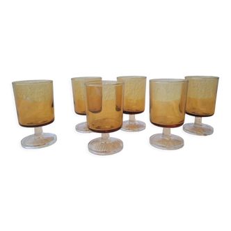 6 70's stemware