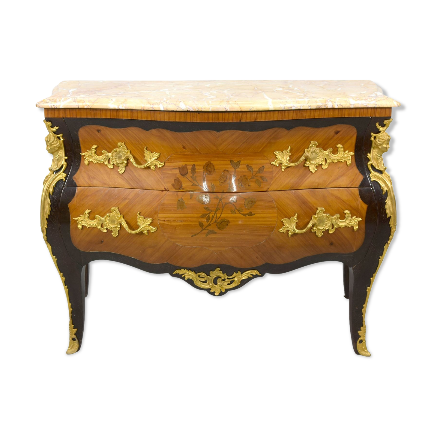 Louis XV floral marquetry dresser 1900