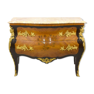 Louis XV floral marquetry dresser 1900
