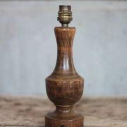 wooden lamp, vintage wooden lamp base, table lamp, living room lamp