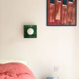Globe Tile Ceramic Wall Light - Coco Square - Green