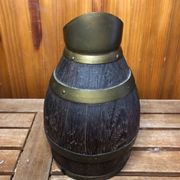 Ancien Pichet Bois + Cerclage Laiton Vintage
