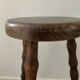 Vintage turned wooden traipod stool
