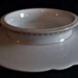 Porcelain entremet dish of Paris old Paris green décor XIXth