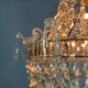 Pearl Bag, Chandelier Trimmed with Rows of Cut Crystal Beads, Circa 1