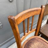 Lot of 4 mismatched bistro chairs