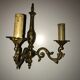 Pair of Louis XV style bronze wall sconces